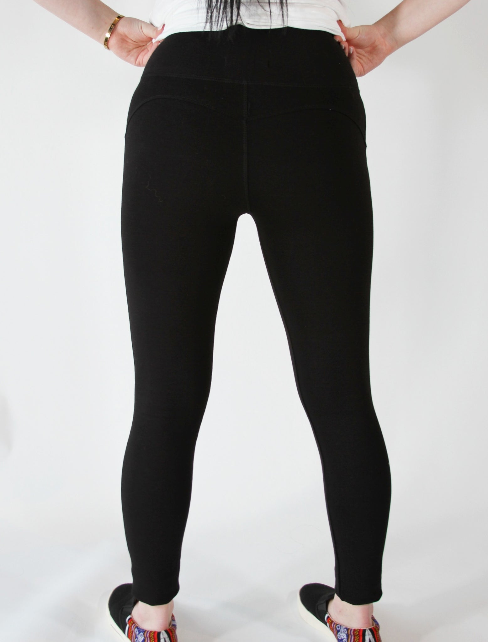 Spanx Ready To Wow! Velvet Leggings in Black Style 2070 Women's Size M